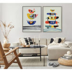 Keaundrea Skate Dog by Rachel Lee - Floater Frame Painting Print on Canvas - Image 3