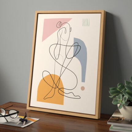 Keaundrea Thinking of You by Rachel Lee – Floater Frame Graphic Art on Canvas - Chic Decora