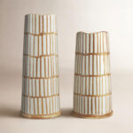 Keld Handmade Ceramic / Porcelain Table Vase (Set of 2)