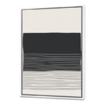 Kiro Minimal Geometric Lines and Squares VIII - Floater Frame Print on Canvas - Image 2