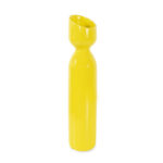 Kymoni Contemporary Glossy Yellow Slanted Top Ceramic Vase