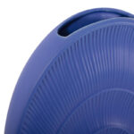 Kymya Radiant Blue Ribbed Ceramic Vase - Image 3