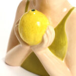 Lady Lemons Ceramic 11.6-Inch Tall Sculpture Vase - Image 3