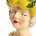 Lady Lemons Ceramic 11.6-Inch Tall Sculpture Vase - Image 5