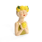 Lady Lemons Ceramic 11.6-Inch Tall Sculpture Vase - Image 6