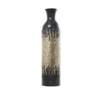 Lansdown Black Capiz Shell Handmade Decorative Vase with Gold Ombre Design, 9" x 9" x 34" - Image 8