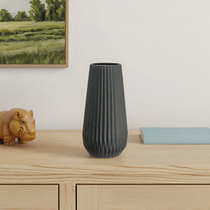 Laudine Stoneware Table Vase - Chic Decora