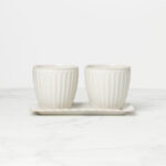 Lenox French Perle Scallop 3-Piece Herb Pots & Tray Set - Image 5