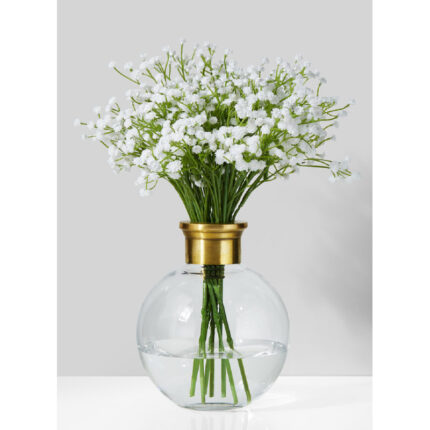 Leyla Ball Rim Elegant Flower Table Vase