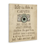 Life Is Like a Camera - Textual Art Print