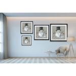 Linen Snowman II - Print - Image 2