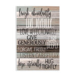 Live Joyfully Phrases by Kim Allen - Textual Art Print