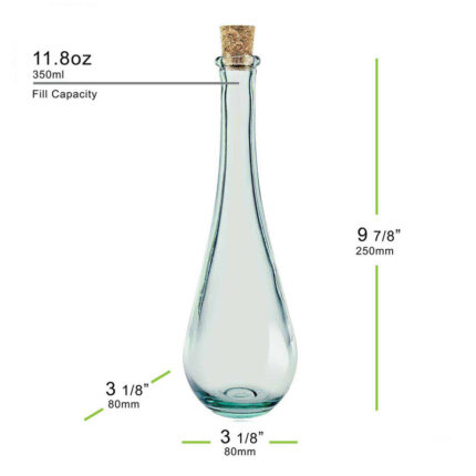 Ludgershall Handmade Glass Decorative Bottle - Chic Decora