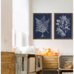 Lustr Foliage Chintz VI" - 2-Piece Painting Print Set - Image 5