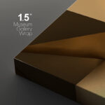 Luxury Abstract Polygonal Background 3D Effect Rendering Canvas 3 Pieces Print - Image 3