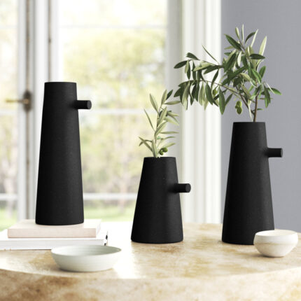 Lyndon Metal Table Vase (Set of 3) - Chic Decora