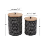 Lyvie 2-Piece Metal Decorative Jar Set - Image 3