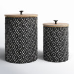 Lyvie 2-Piece Metal Decorative Jar Set - Image 4