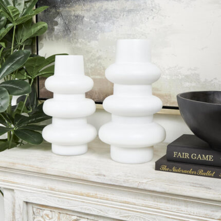 Mable 2-Piece Set Glass Table Vase - Chic Decora