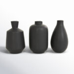 Mable 3 Piece Ceramic Table Vase Set