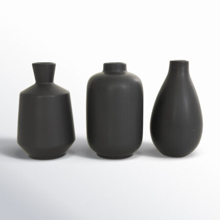 Mable 3 Piece Ceramic Table Vase Set - Chic Decora
