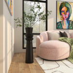 Mable Metal Floor Vase - Image 2