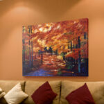 Magical Forest Painting Print on Canvas