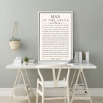 Man In The Arena' Speech By Theodore Roosevelt Inspirational Words Framed On Canvas Print Wall Art - Image 8