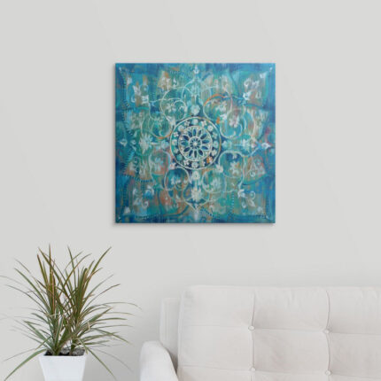 Mandala In Blue ” Mandala In Blue I ” by Danhui Nai - Chic Decora