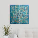 Mandala In Blue " Mandala In Blue I " by Danhui Nai - Image 4