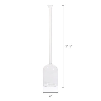 Mandujano Glass Floor Vase - Chic Decora