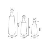 Marchmont 3 Piece Metal Vases Set - Image 4