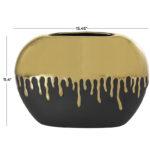 Marelin Ceramic Abstract Decorative Vase with Abstract Melting Drips - Image 4