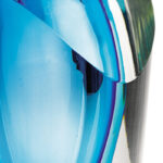 Marie-Anne Clear and Blue Crystal Table Vase - Image 3