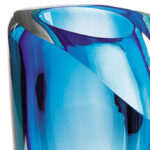 Marie-Anne Clear and Blue Crystal Table Vase - Image 6
