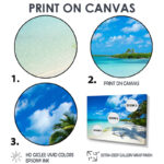 Mattos 'Tropical Beach with Palm Shadows' - Photographic Print - Image 6