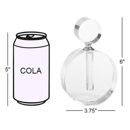 Mcallier Glass Decorative Bottle - Chic Decora