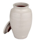Medium Round Terracotta Cachepot with Cover Lid - Image 5