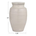 Medium Round Terracotta Cachepot with Cover Lid - Image 7