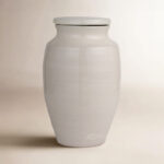 Medium Round Terracotta Cachepot with Cover Lid