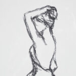 Meisel Feminine Figures Sketch 2-piece Framed Glass and Matted Wall Art Set - Image 3