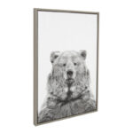 Melita Bear Animal Print Portrait Graphic Art on Canvas - Image 5