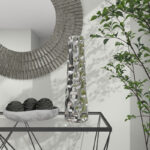 Meltham Ceramic Cone Decorative Vase with Concaved Bubble Texture - Image 2