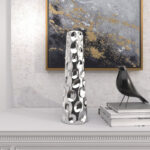 Meltham Ceramic Cone Decorative Vase with Concaved Bubble Texture - Image 4