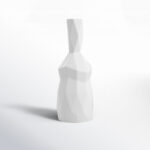 Messina Adele White 16.2" Stoneware Table Vase - Image 6