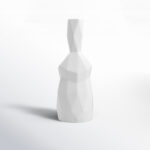 Messina Adele White 16.2" Stoneware Table Vase