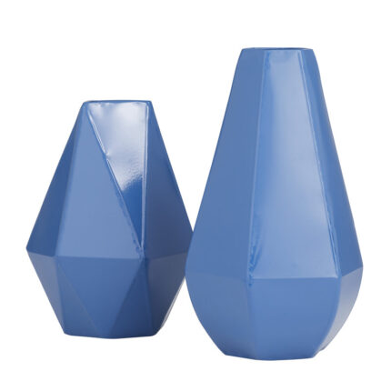 Metal Geometric Decorative Vase Set - Chic Decora