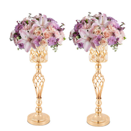 Metal Table Vase (Set of 10) - Chic Decora