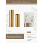 Metal Table Vase - Image 7