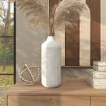 Metal Textured Decorative Vase - Image 2
